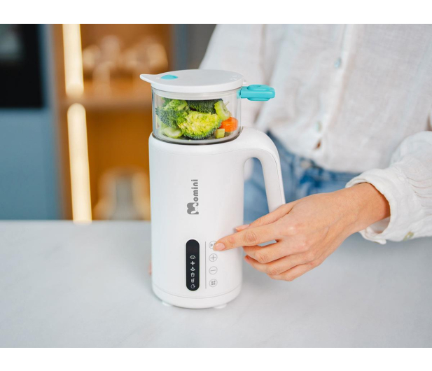 MOMINI Multiblender parowy TinyCook 6w1 ze szklaną misą - 1588375 - zdjęcie 4